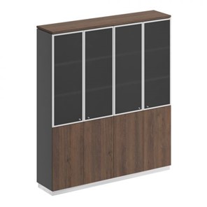Шкаф для документов со стеклянными дверьми Speech Cube (180.2x40x203.4) СИ 315 ДГ АР ДГ/ХР в Мурманске
