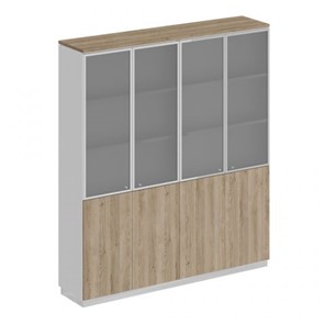 Шкаф для документов со стеклянными дверьми Speech Cube (180.2x40x203.4) СИ 315 ДС БП ДС/ХР в Мурманске