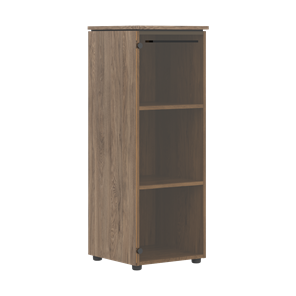 Средний шкаф колонна с глухой стеклянной дверью MORRIS TREND Антрацит/Кария Пальмира MMC 42.1 (429х423х821) в Мурманске