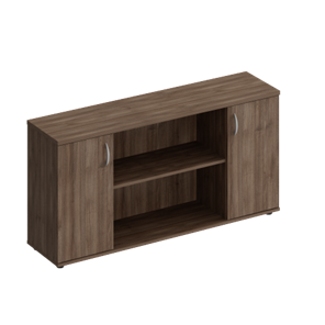 Шкаф комбинированный низкий Комфорт, дуб шамони темный (154x38x75) К.521 в Мурманске