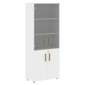 Широкий шкаф высокий FORTA Белый FHC 80.2(Z) (798х404х1965) в Мурманске