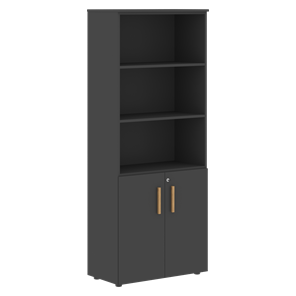 Шкаф  с глухими малыми дверями FORTA Черный Графит  FHC 80.5(Z) (798х404х1965) в Мурманске