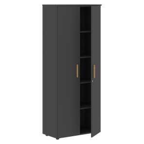 Широкий шкаф высокий FORTA Черный Графит FHC 80.1(Z) (798х404х1965) в Мурманске