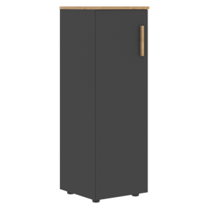 Средний шкаф колонна с глухой дверью левой FORTA Графит-Дуб Гамильтон   FMC 40.1 (L) (399х404х801) в Мурманске