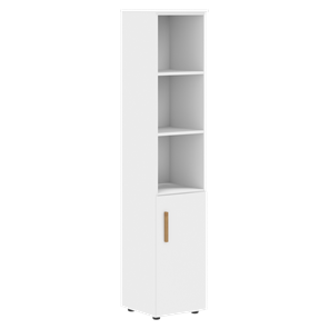 Высокий шкаф колонна с глухой малой дверью правой FORTA Белый FHC 40.5 (R) (399х404х1965) в Мурманске