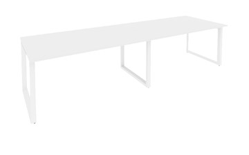 Конференц-стол переговорный O.MO-PRG-2.4 Белый/Белый бриллиант в Мурманске