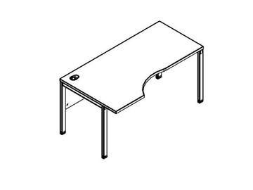 Эргономичный стол XMCET 149L, левый, 1400х900х750 в Мурманске