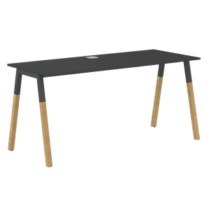 Письменный стол FORTA Черный Графит-Черный Графит-Бук FST 1367 (1380х670х733) в Мурманске