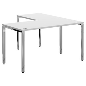 Письменный угловой  стол для персонала левый XTEN GLOSS  Белый  XGCT 1415.1 (L) (1400х1500х750) в Мурманске