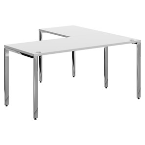 Письменный угловой  стол для персонала левый XTEN GLOSS  Белый XGCT 1615.1 (L) (1600х1500х750) в Мурманске