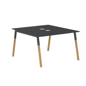 Переговорный стол FORTA Черный Графит-Черный Графит-Бук  FWST 1113 (1180x1346x733) в Мурманске