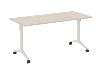 Складной мобильный стол X.M-5.7, Металл белый/Денвер светлый в Мурманске