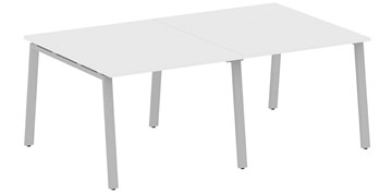 Переговорный стол БА.ПРГ-2.2, Белый/Серый в Мурманске