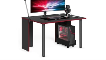 Компьютерный стол SKILLL SSTG 1385.1 , (1360x850x750), Антрацит/ Красный в Мурманске