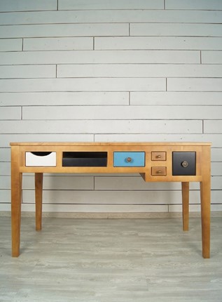 Письменный стол Aquarelle Birch с 6 ящиками (RE-12ETG/4) в Мурманске - изображение