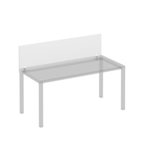 Экран для стола 160 на белом каркасе с кронштейнами Комфорт КФ, белый премиум (160x45x1.8) К.Б 843 в Мурманске