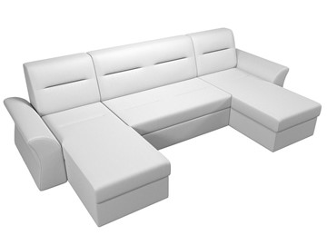 Большой П-образный диван Клайд, Белый (Экокожа) в Мурманске - предосмотр 3