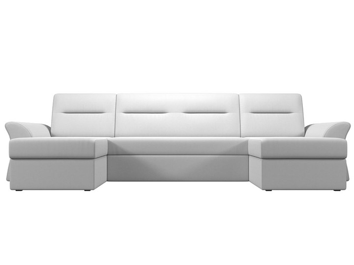Большой П-образный диван Клайд, Белый (Экокожа) в Мурманске - изображение 7