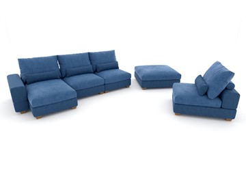 П-образный диван V-10-M П (П1+Д4+Д2+УС+ПС), Memory foam в Мурманске - предосмотр 2