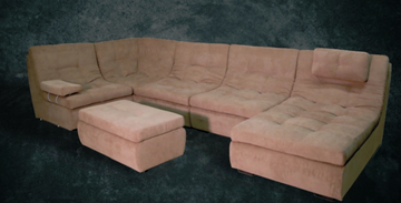 П-образный диван Шад Премьер со столом-пуфом в Мурманске
