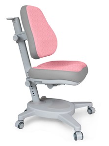 Кресло Mealux Onyx (Y-110) G + DPG  - серое + чехол розовый с серыми вставками в Мурманске