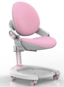 Кресло растущее Mealux ZMAX-15 Plus, Y-710 PN Light, белый металл, обивка светло-розовая однотонная в Мурманске