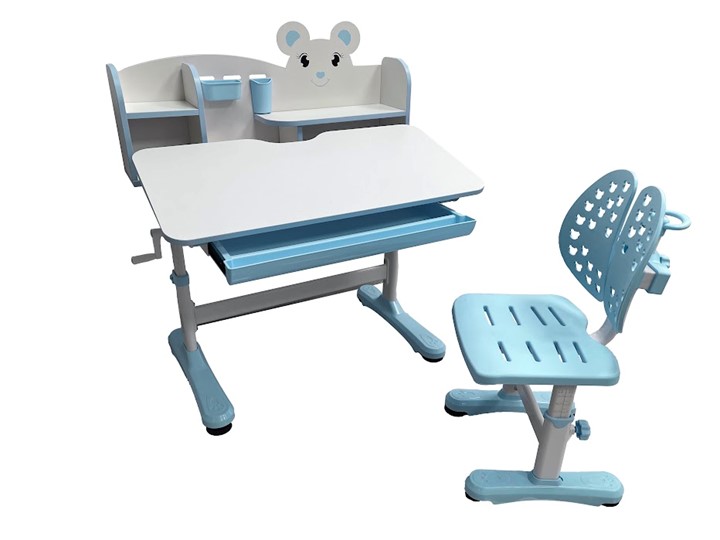 Растущая парта и стул Carezza Blue FUNDESK в Мурманске - изображение 4