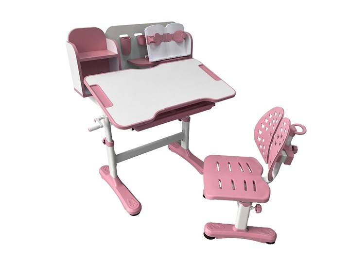 Стол растущий и стул Vivo Pink FUNDESK в Мурманске - изображение 1