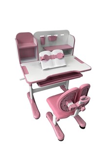Стол растущий и стул Vivo Pink FUNDESK в Мурманске - предосмотр 2