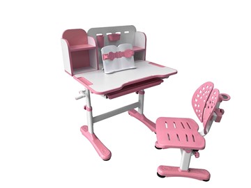 Стол растущий и стул Vivo Pink FUNDESK в Мурманске - предосмотр