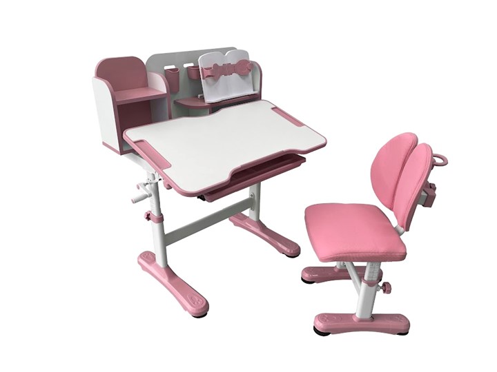 Стол растущий и стул Vivo Pink FUNDESK в Мурманске - изображение 5