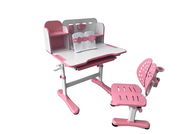 Стол растущий и стул Vivo Pink FUNDESK в Мурманске - изображение