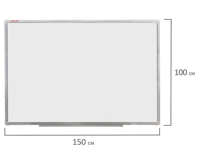 Доска магнитно-маркерная BRAUBERG 100х150 см, алюминиевая рамка в Мурманске - изображение 8