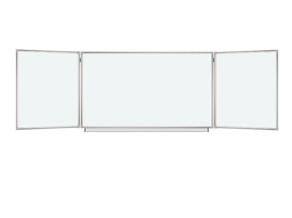 Доска магнитная настенная BRAUBERG 100х150/300 см, 3-х элементная в Мурманске - изображение