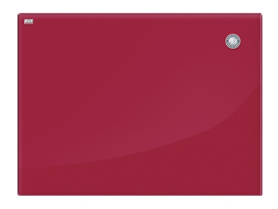Магнитно-маркерная стеклянная доска 2х3 OFFICE TSZ86 R, 60x80 см, красная в Мурманске - изображение