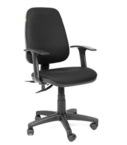 Кресло компьютерное CHAIRMAN 661 Ткань стандарт 15-21 черная в Мурманске - предосмотр