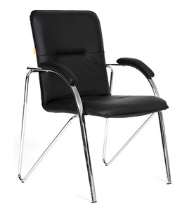 Офисное кресло CHAIRMAN 850 Экокожа Terra 118 черная в Мурманске - предосмотр