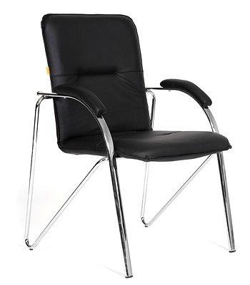 Офисное кресло CHAIRMAN 850 Экокожа Terra 118 черная в Мурманске - изображение