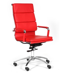 Кресло CHAIRMAN 750 экокожа красная в Мурманске - предосмотр