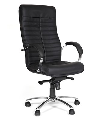 Офисное кресло CHAIRMAN 480 Экокожа премиум черная в Мурманске - изображение