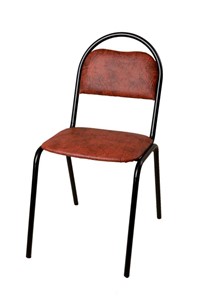 Офисный стул Стандарт СРП-033 Эмаль коричневый кожзам в Мурманске